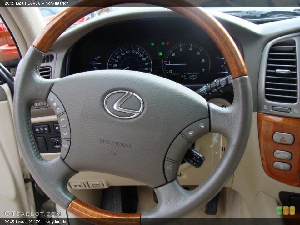 Ivory Interior Steering Wheel for the 2005 Lexus LX 470 #38612105