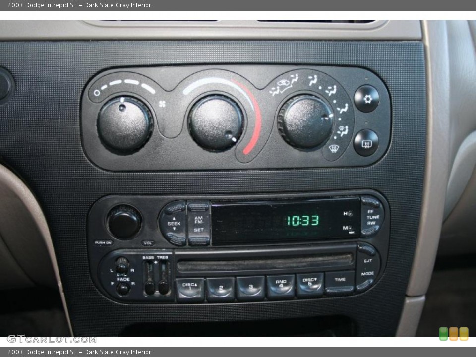 Dark Slate Gray Interior Controls for the 2003 Dodge Intrepid SE #38613354