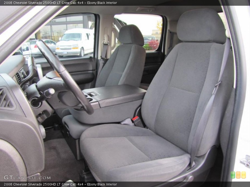 Ebony Black Interior Photo for the 2008 Chevrolet Silverado 2500HD LT Crew Cab 4x4 #38613962