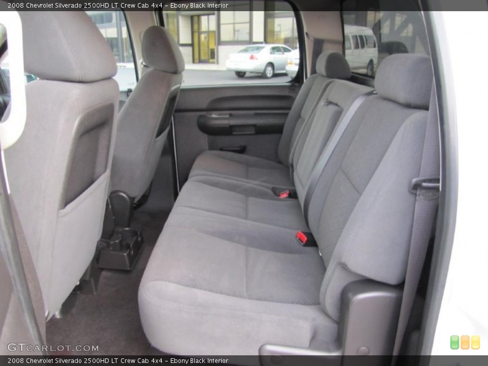 Ebony Black Interior Photo for the 2008 Chevrolet Silverado 2500HD LT Crew Cab 4x4 #38613974