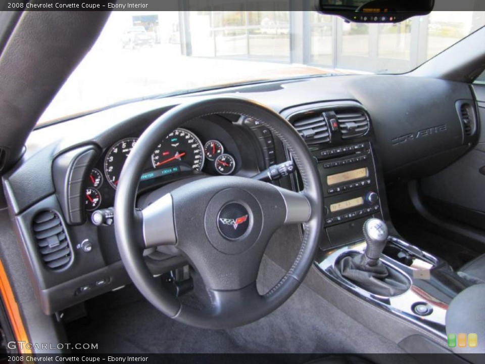 Ebony Interior Photo for the 2008 Chevrolet Corvette Coupe #38614206