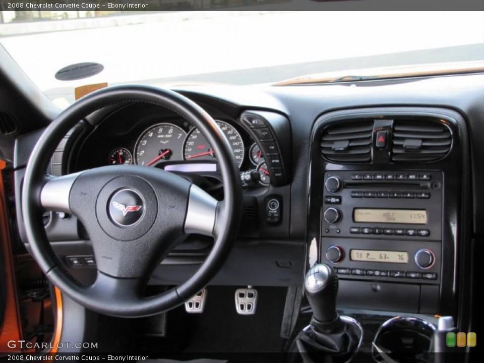 Ebony Interior Photo for the 2008 Chevrolet Corvette Coupe #38614222