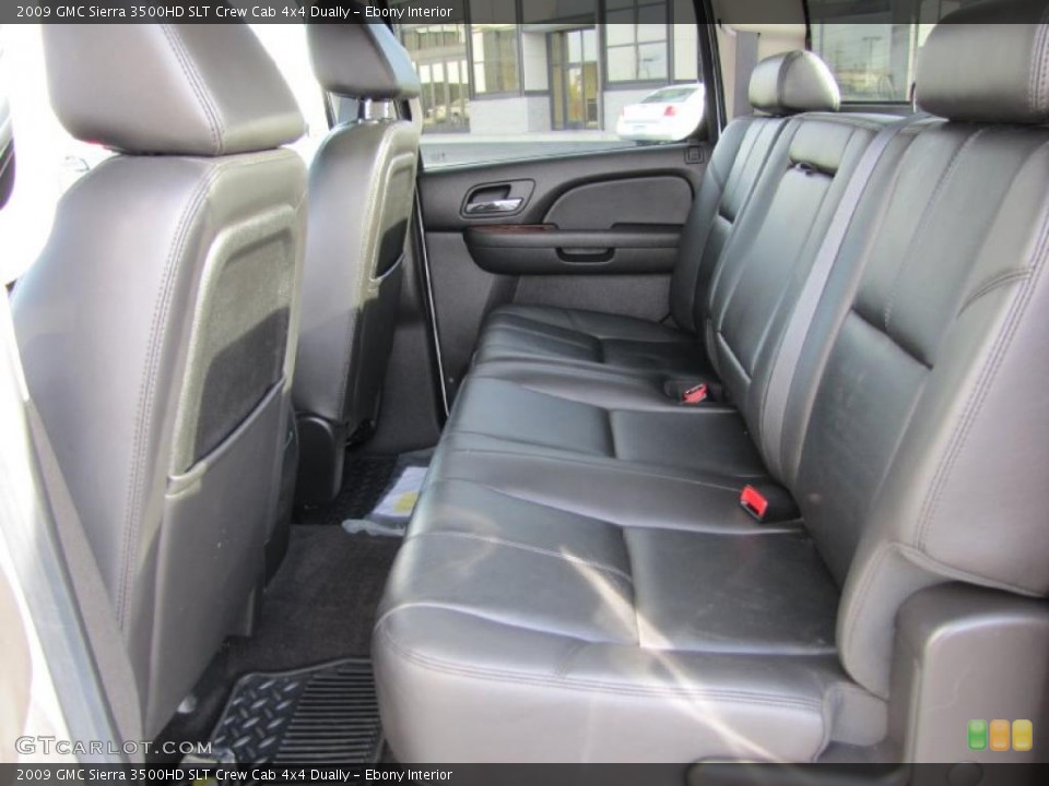 Ebony Interior Photo for the 2009 GMC Sierra 3500HD SLT Crew Cab 4x4 Dually #38614562