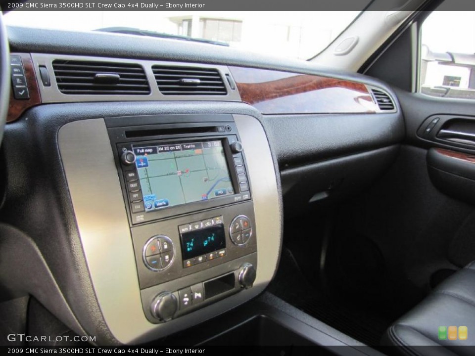 Ebony Interior Controls for the 2009 GMC Sierra 3500HD SLT Crew Cab 4x4 Dually #38614618