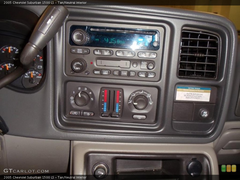 Tan/Neutral Interior Controls for the 2005 Chevrolet Suburban 1500 LS #38615114