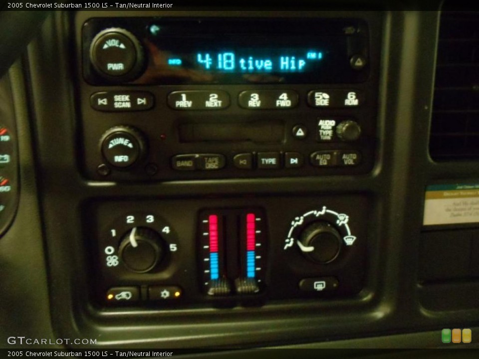 Tan/Neutral Interior Controls for the 2005 Chevrolet Suburban 1500 LS #38615406