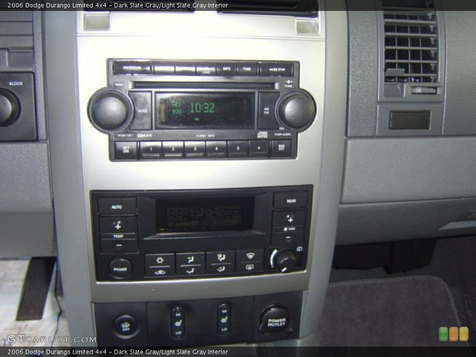 Dark Slate Gray/Light Slate Gray Interior Controls for the 2006 Dodge Durango Limited 4x4 #38615966