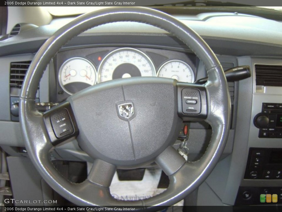 Dark Slate Gray/Light Slate Gray Interior Steering Wheel for the 2006 Dodge Durango Limited 4x4 #38615978