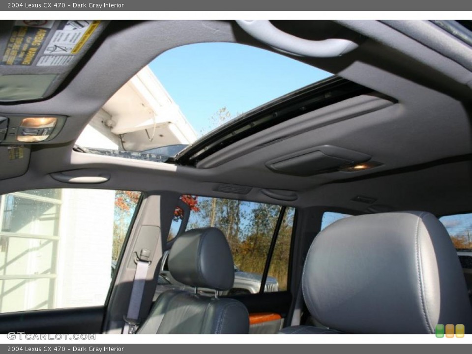 Dark Gray Interior Sunroof for the 2004 Lexus GX 470 #38617102