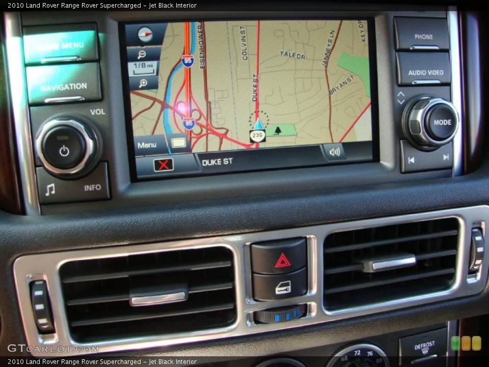 Jet Black Interior Navigation for the 2010 Land Rover Range Rover Supercharged #38617446