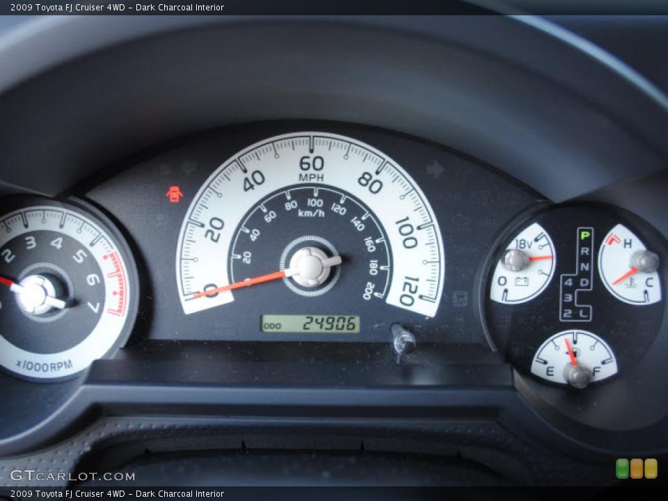 Dark Charcoal Interior Gauges for the 2009 Toyota FJ Cruiser 4WD #38617818