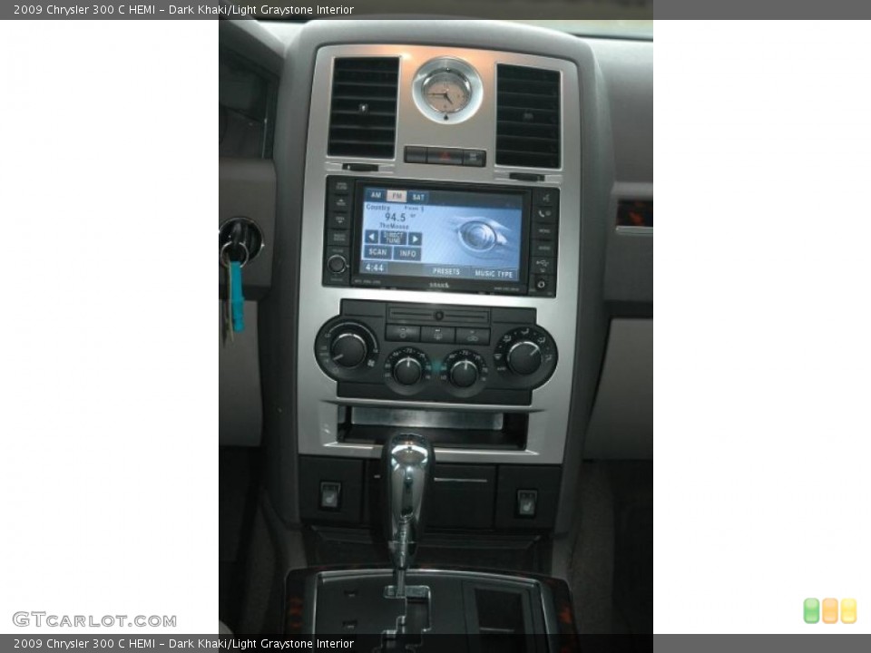Dark Khaki/Light Graystone Interior Controls for the 2009 Chrysler 300 C HEMI #38618086