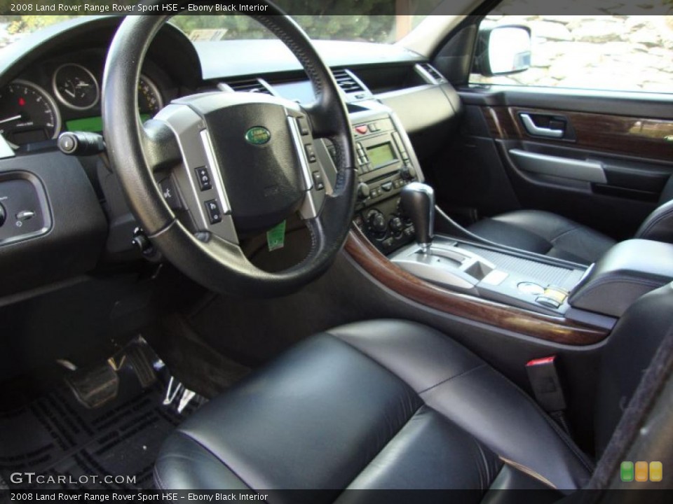 Ebony Black Interior Prime Interior for the 2008 Land Rover Range Rover Sport HSE #38618274
