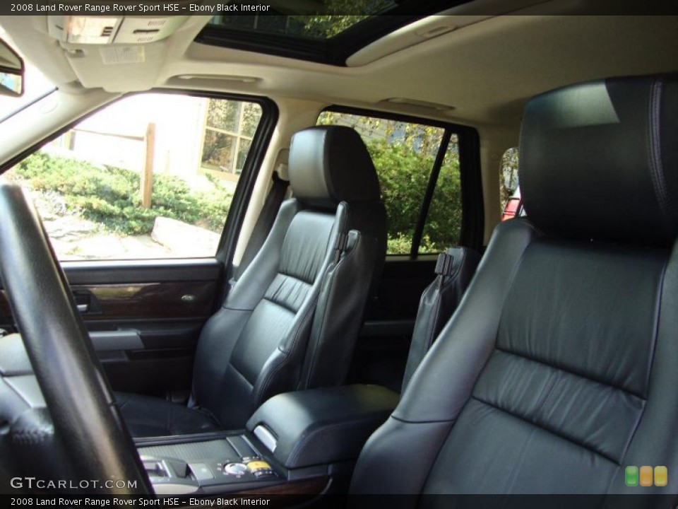 Ebony Black Interior Photo for the 2008 Land Rover Range Rover Sport HSE #38618286