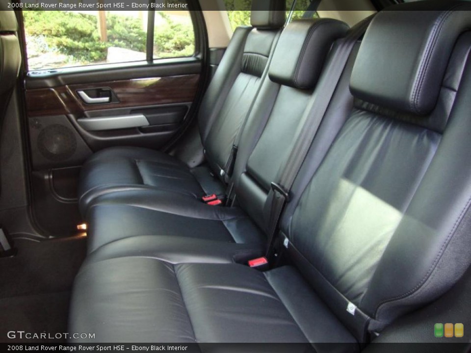 Ebony Black Interior Photo for the 2008 Land Rover Range Rover Sport HSE #38618410