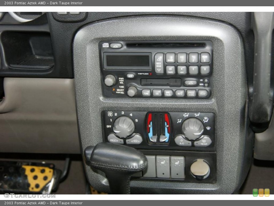 Dark Taupe Interior Controls for the 2003 Pontiac Aztek AWD #38618567