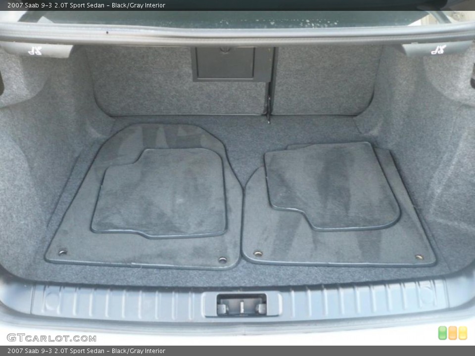 Black/Gray Interior Trunk for the 2007 Saab 9-3 2.0T Sport Sedan #38618813