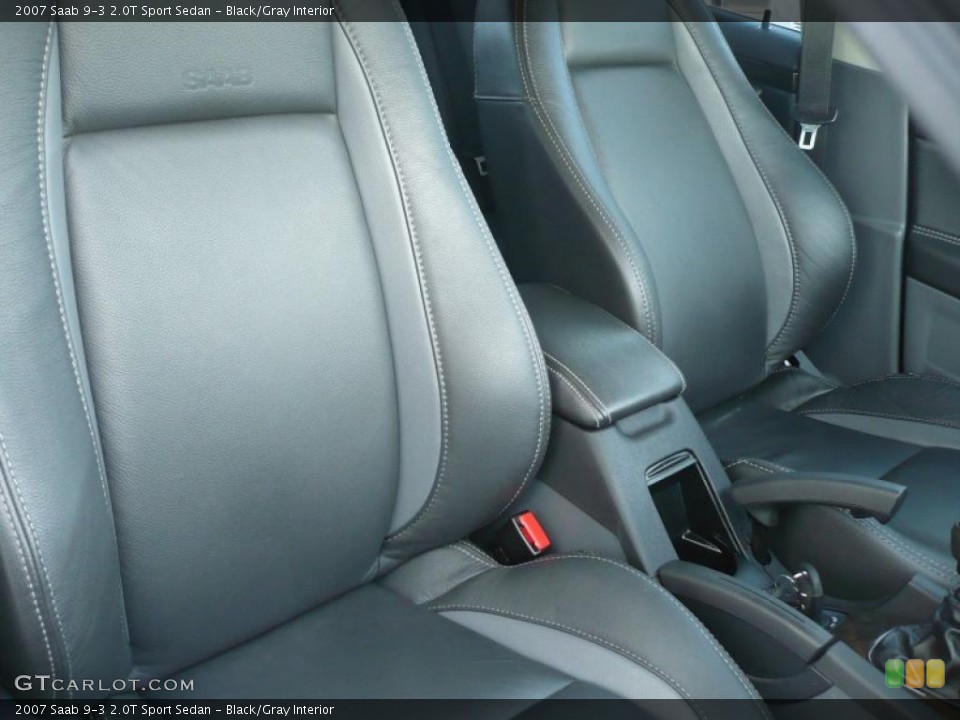 Black/Gray Interior Photo for the 2007 Saab 9-3 2.0T Sport Sedan #38618822
