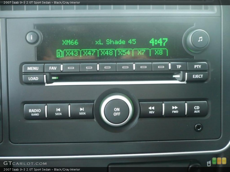 Black/Gray Interior Controls for the 2007 Saab 9-3 2.0T Sport Sedan #38618954