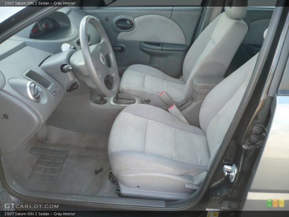 Gray Interior Prime Interior for the 2007 Saturn ION 2 Sedan #38619170