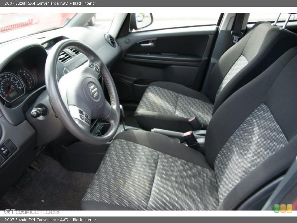 Black Interior Photo for the 2007 Suzuki SX4 Convenience AWD #38619226