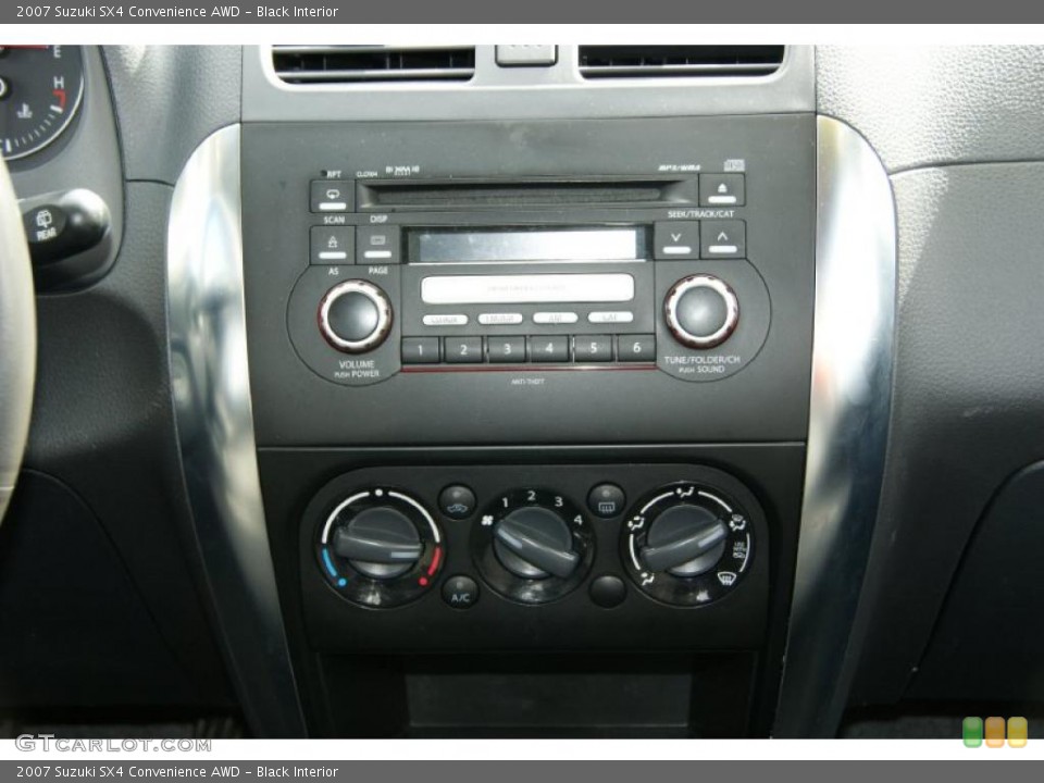 Black Interior Controls for the 2007 Suzuki SX4 Convenience AWD #38619378