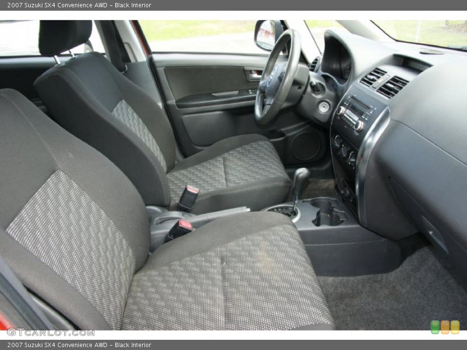 Black Interior Photo for the 2007 Suzuki SX4 Convenience AWD #38619406