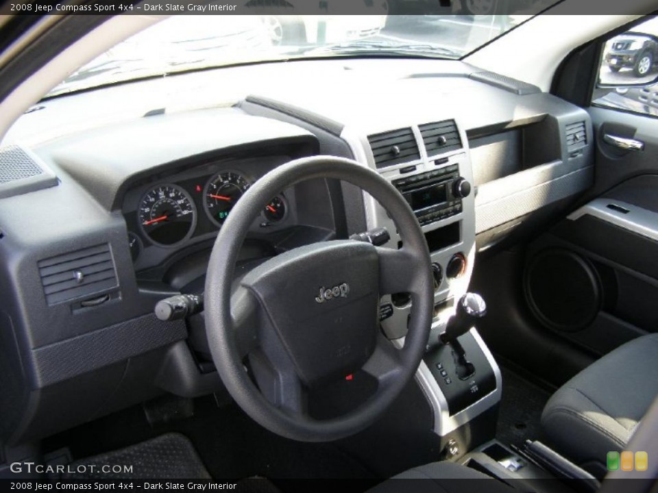 Dark Slate Gray Interior Dashboard for the 2008 Jeep Compass Sport 4x4 #38620990