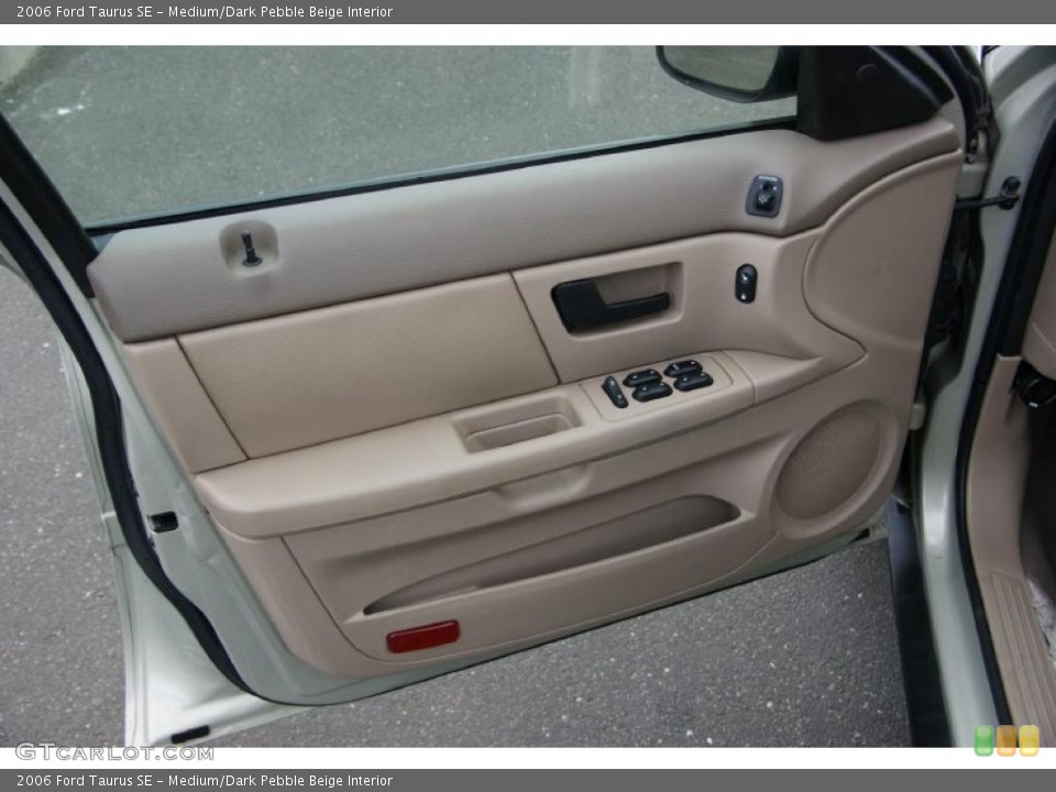 Medium/Dark Pebble Beige Interior Door Panel for the 2006 Ford Taurus SE #38621841