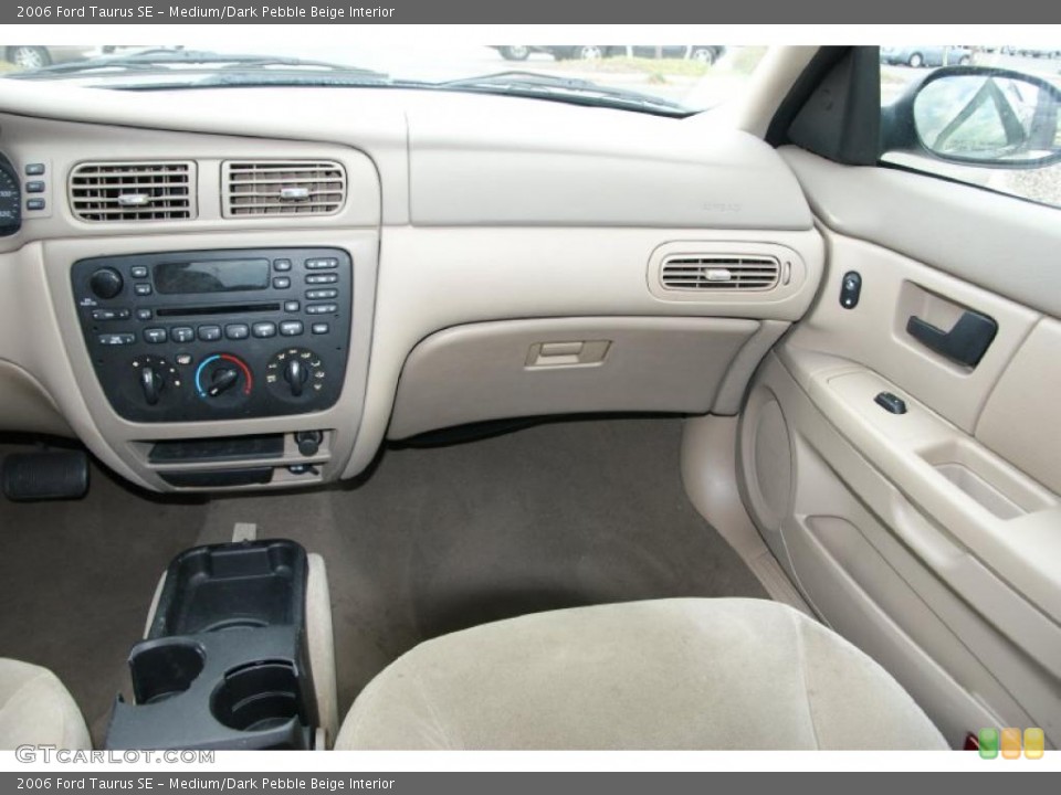 Medium/Dark Pebble Beige Interior Dashboard for the 2006 Ford Taurus SE #38621857