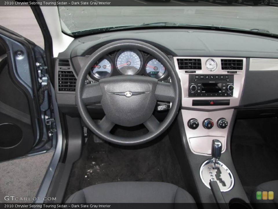 Dark Slate Gray Interior Dashboard for the 2010 Chrysler Sebring Touring Sedan #38623586