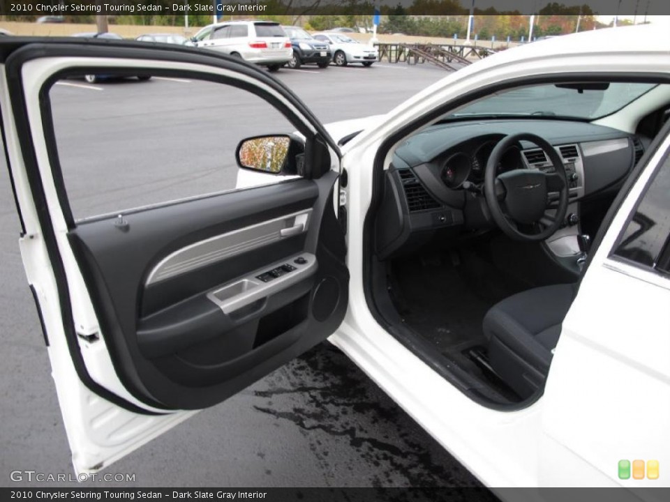 Dark Slate Gray Interior Prime Interior for the 2010 Chrysler Sebring Touring Sedan #38623906