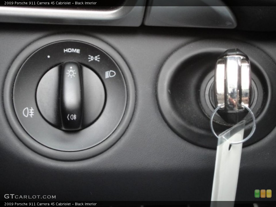 Black Interior Controls for the 2009 Porsche 911 Carrera 4S Cabriolet #38624326