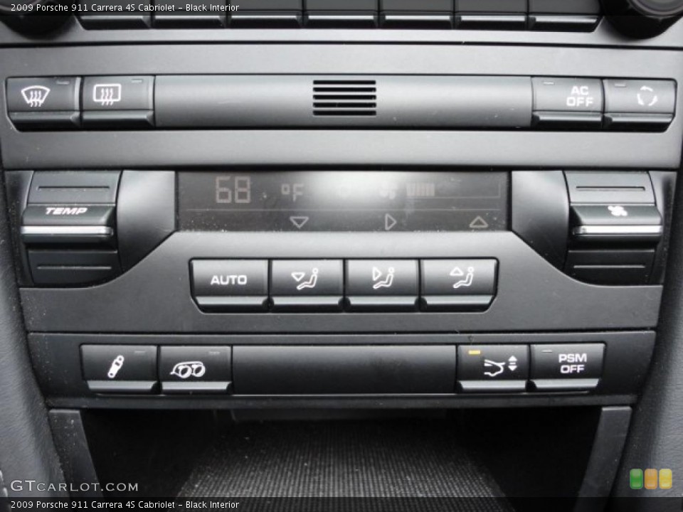 Black Interior Controls for the 2009 Porsche 911 Carrera 4S Cabriolet #38624350