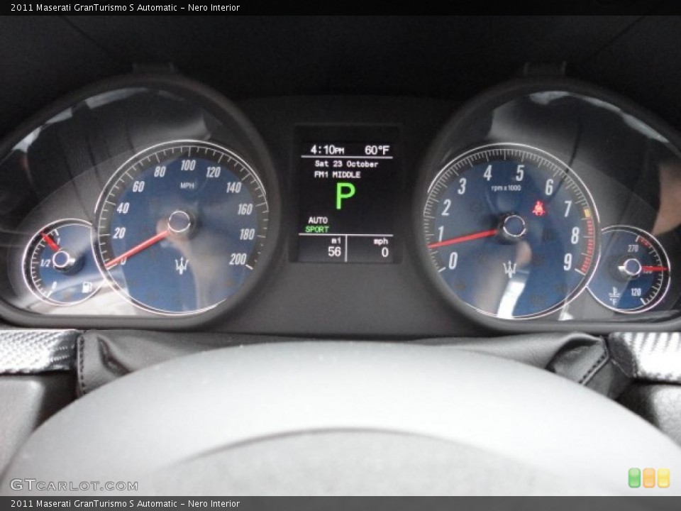 Nero Interior Gauges for the 2011 Maserati GranTurismo S Automatic #38624846