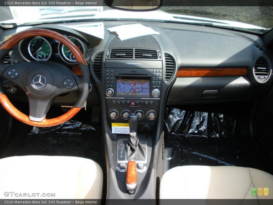 Beige Interior Dashboard for the 2010 Mercedes-Benz SLK 300 Roadster #38625326