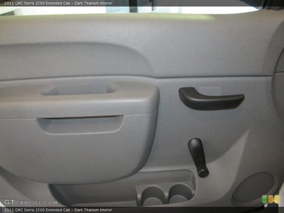 Dark Titanium Interior Door Panel for the 2011 GMC Sierra 1500 Extended Cab #38625522