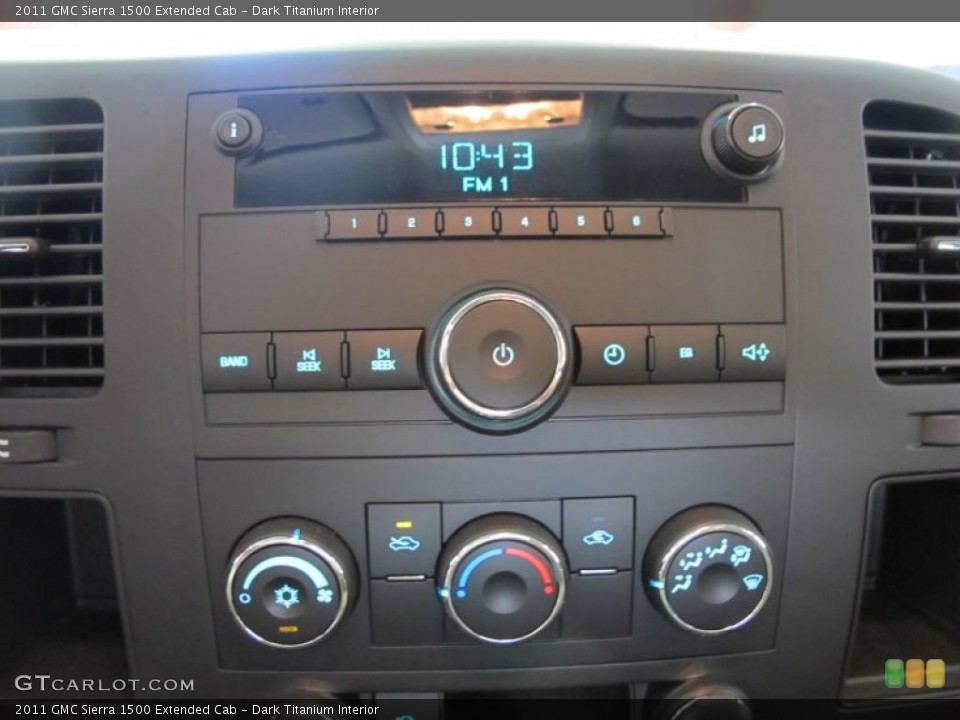 Dark Titanium Interior Controls for the 2011 GMC Sierra 1500 Extended Cab #38625546