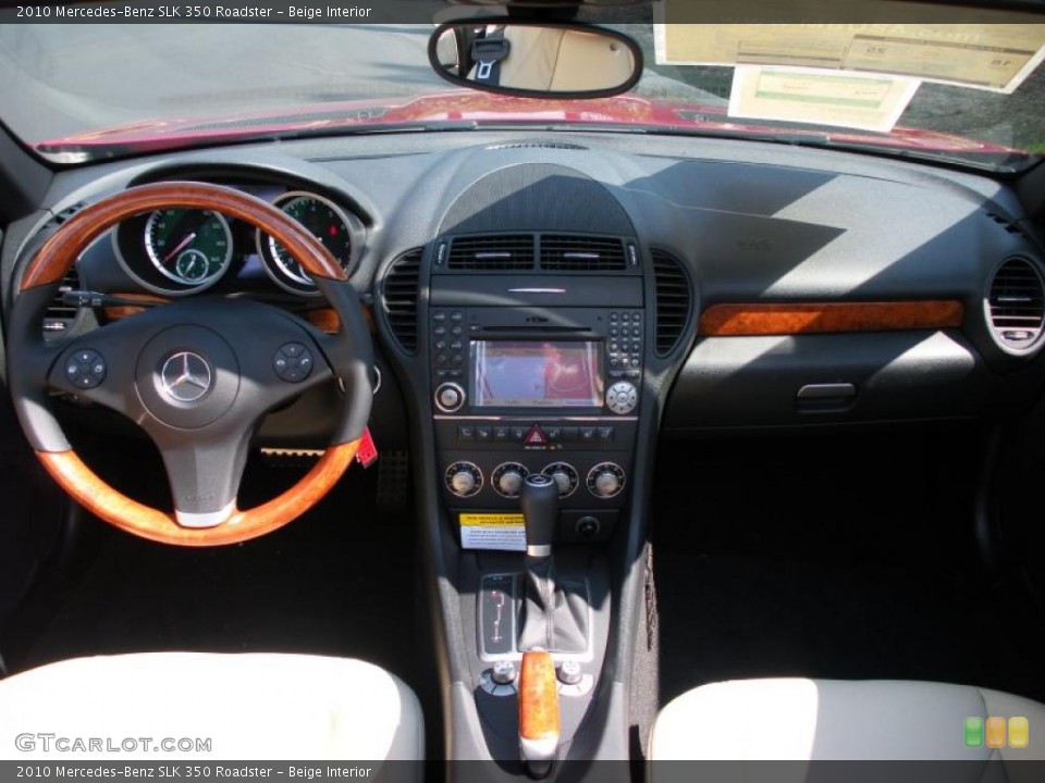 Beige Interior Dashboard for the 2010 Mercedes-Benz SLK 350 Roadster #38625793