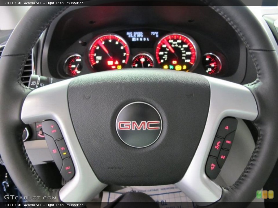 Light Titanium Interior Steering Wheel for the 2011 GMC Acadia SLT #38625798