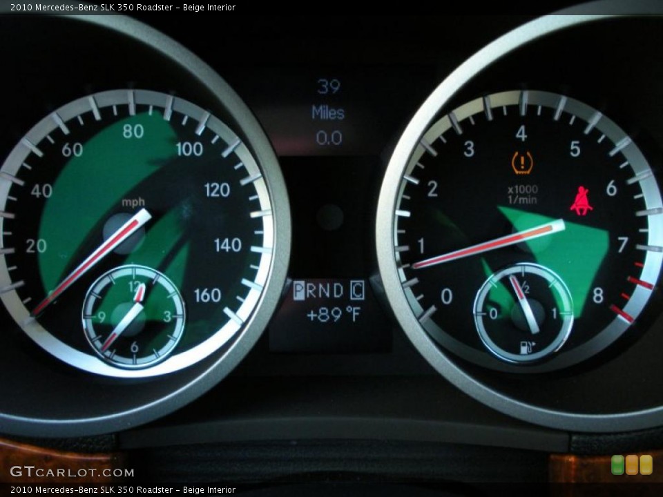 Beige Interior Gauges for the 2010 Mercedes-Benz SLK 350 Roadster #38625826