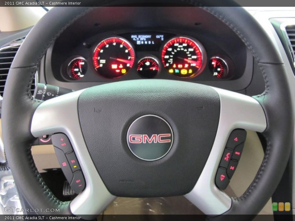 Cashmere Interior Steering Wheel for the 2011 GMC Acadia SLT #38626090