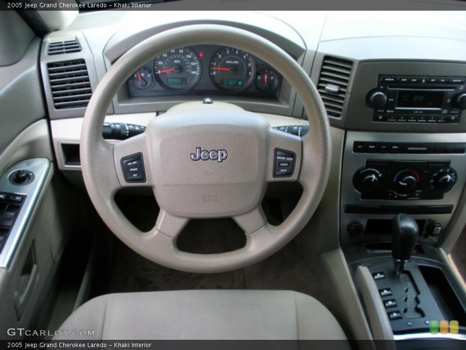 Khaki Interior Steering Wheel for the 2005 Jeep Grand Cherokee Laredo #38626254