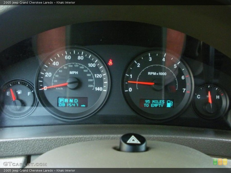 Khaki Interior Gauges for the 2005 Jeep Grand Cherokee Laredo #38626270