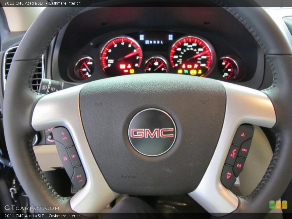 Cashmere Interior Steering Wheel for the 2011 GMC Acadia SLT #38626606