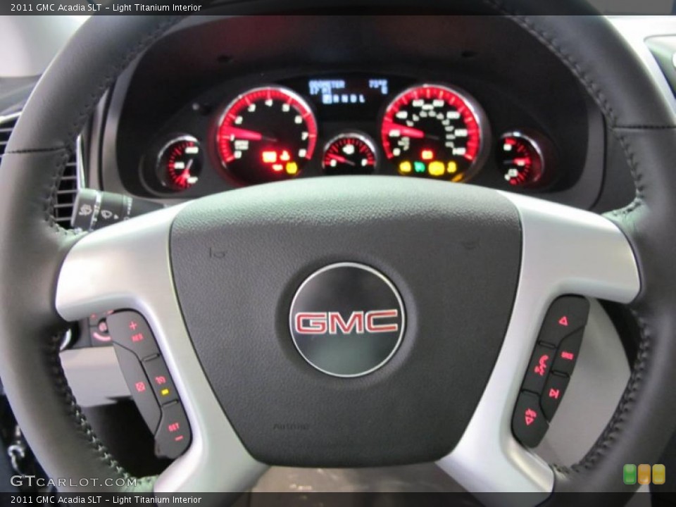 Light Titanium Interior Steering Wheel for the 2011 GMC Acadia SLT #38626846