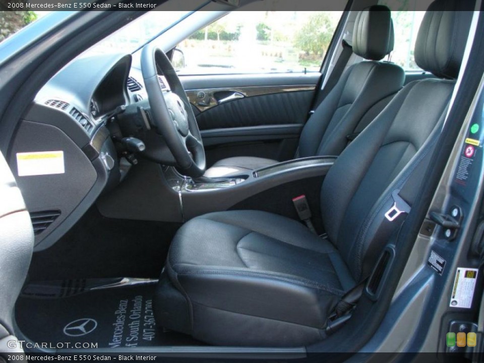 Black Interior Photo for the 2008 Mercedes-Benz E 550 Sedan #38627430