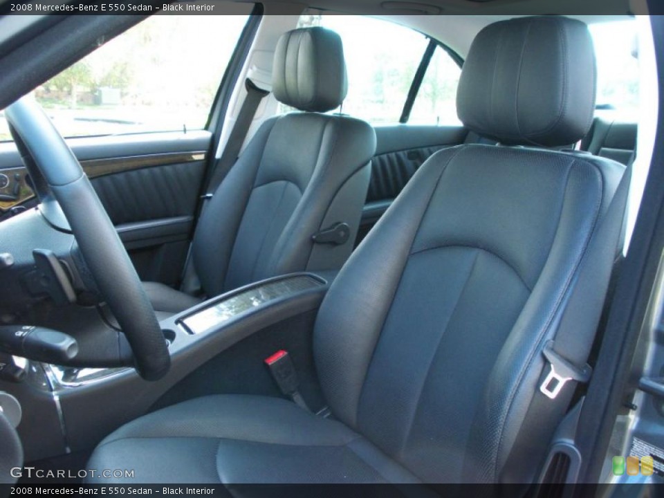 Black Interior Photo for the 2008 Mercedes-Benz E 550 Sedan #38627446