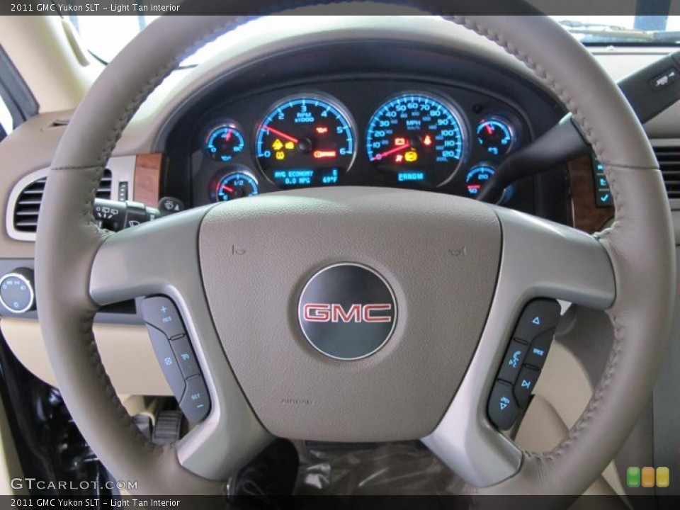 Light Tan Interior Steering Wheel for the 2011 GMC Yukon SLT #38627450
