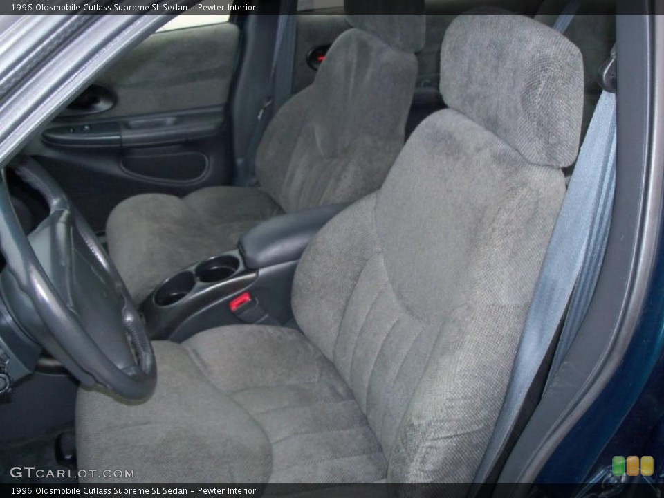 Pewter Interior Front Seat for the 1996 Oldsmobile Cutlass Supreme SL Sedan #38628230